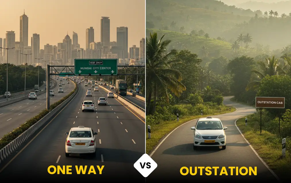 One-way cab vs outstation taxi comparison